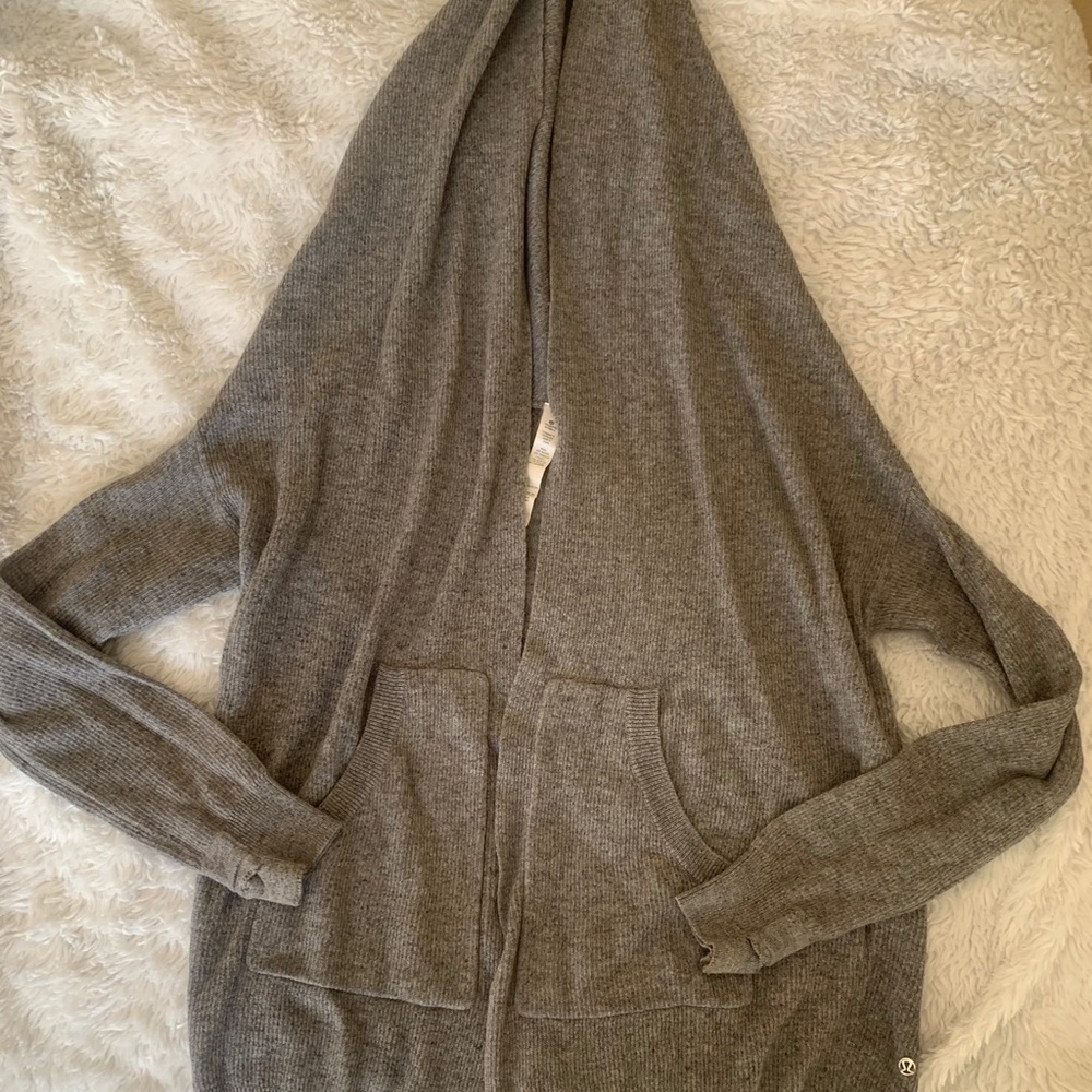 Lululemon Cabin Yogi Wrap Heathered Grey - 4